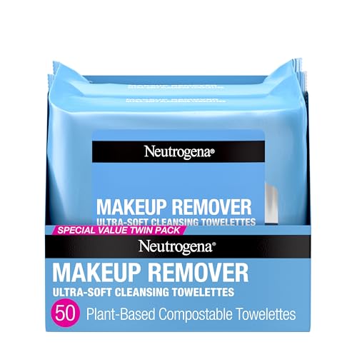 Neutrogena Makeup Remover Wipes, Daily Facial Cleanser Towelettes...